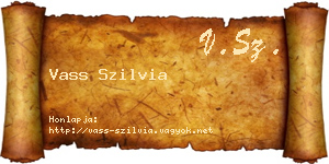 Vass Szilvia névjegykártya
